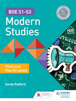 cover image of BGE S1&#8211;S3 Modern Studies